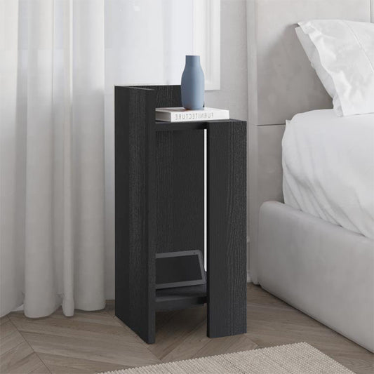 Κομοδίνο Elos Αριστερό Χρώμα Black Wood 25x27x60