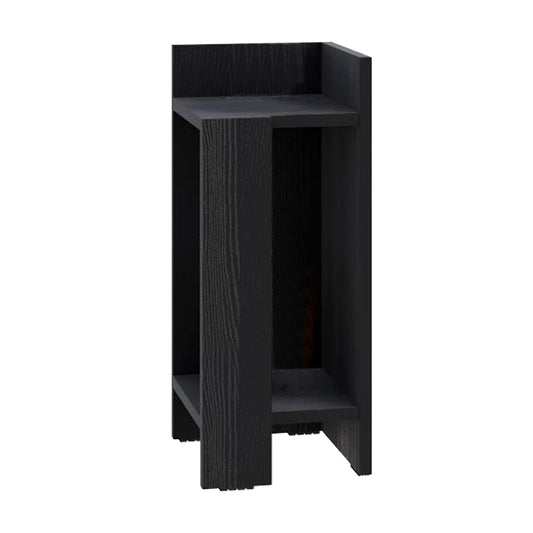 Κομοδίνο Elos Δεξί Χρώμα Black Wood 25x27x60