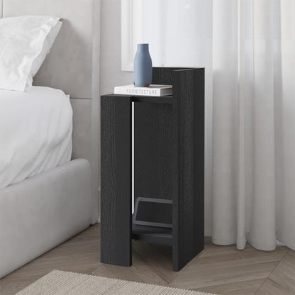 Κομοδίνο Elos Δεξί Χρώμα Black Wood 25x27x60