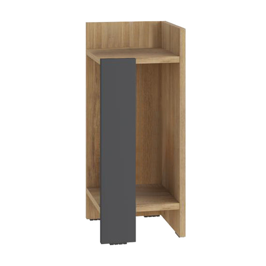 Κομοδίνο Elos Δεξί Χρώμα Sapphire Oak - Ανθρακί 25x27x60