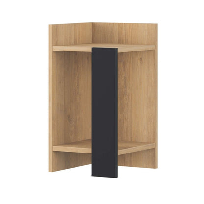 Κομοδίνο Elos Χρώμα Saphhire Oak - Silky Black 30x31,7x55