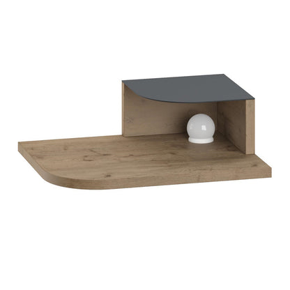 Κομοδίνο Επιτοίχιο Luno με LED Χρώμα Sepet Oak 40x30x16,2