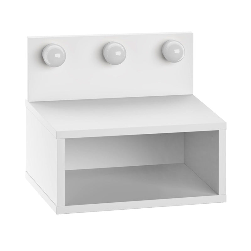 Κομοδίνο Επιτοίχιο Treo με LED Χρώμα Λευκό 40x30x33,8