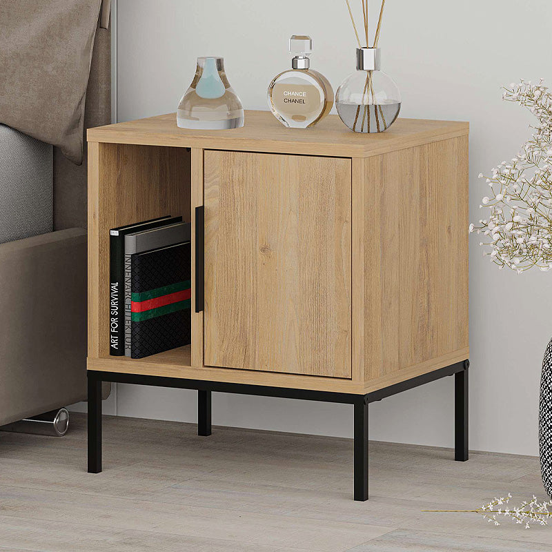 Κομοδίνο Glynn Χρώμα Sapphire Oak 45x35x50
