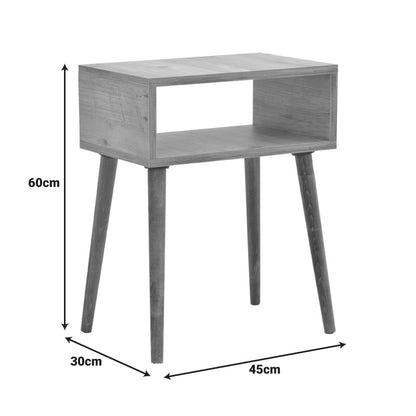 Κομοδίνο Hank σε Φυσική Απόχρωση 45x30x60