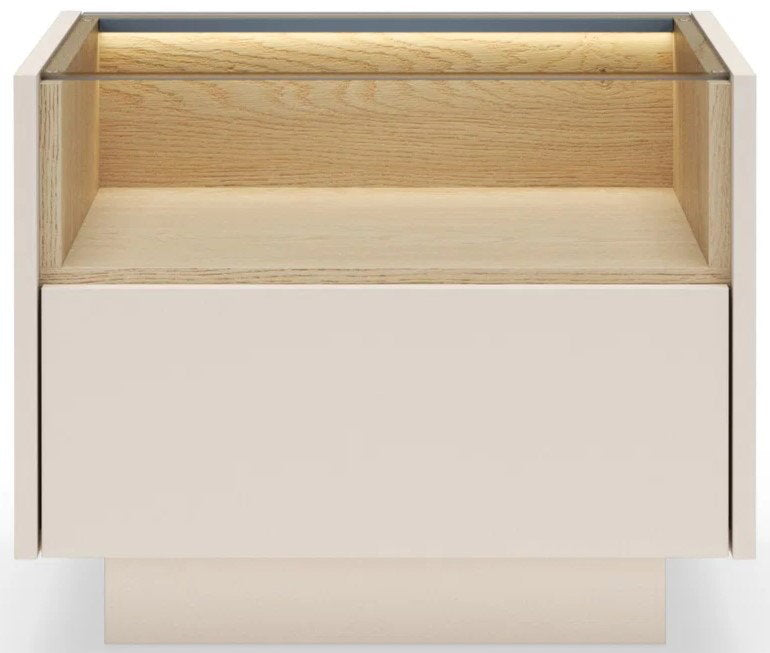 Κομοδίνο Hori Μπεζ Ανοιχτό 53.4x39.5x43.4