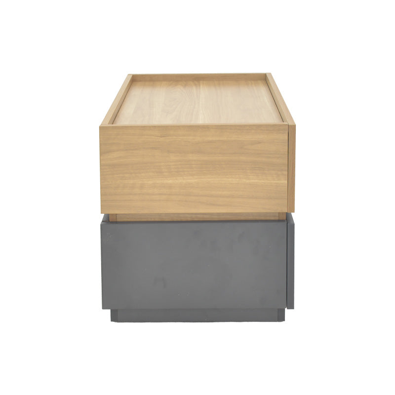 Κομοδίνο Sonlen MDF σε Sonoma-Ανθρακί Απόχρωση 60x40x44.5