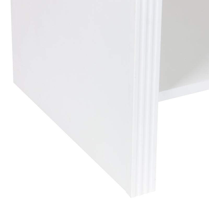 Κομοδίνο Zeplen MDF σε Λευκή Απόχρωση 40x30x53