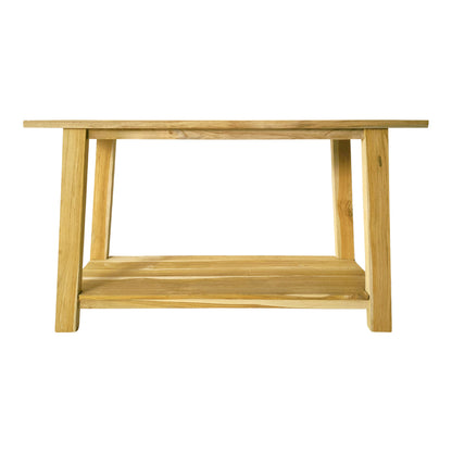 Κονσόλα Decoza Teak Ξύλο σε Φυσική Απόχρωση 140x40x80