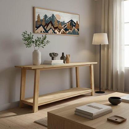 Κονσόλα Decoza Teak Ξύλο σε Φυσική Απόχρωση 200x40x80