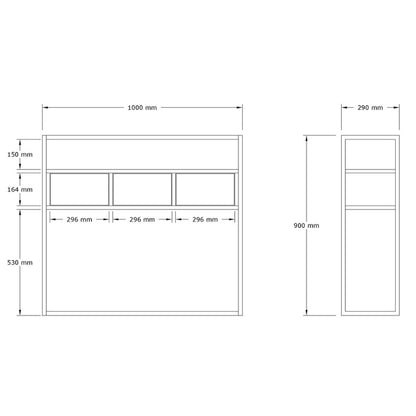 Κονσόλα Guarda Χρώμα Μπεζ Travertine - Χρυσό 100x29x90