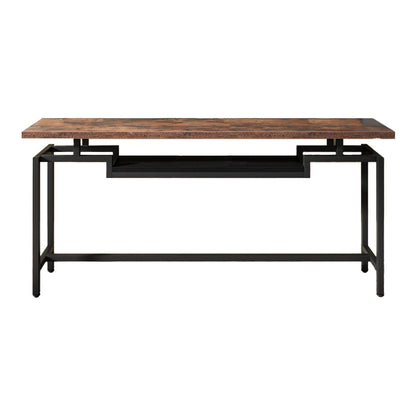 Κονσόλα Onole σε Καρυδί - Μαύρο Μέταλλο 180x35x82