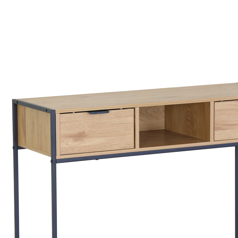Κονσόλα Regando σε Oak Απόχρωση με Μαύρο Μέταλλο 100x35x80