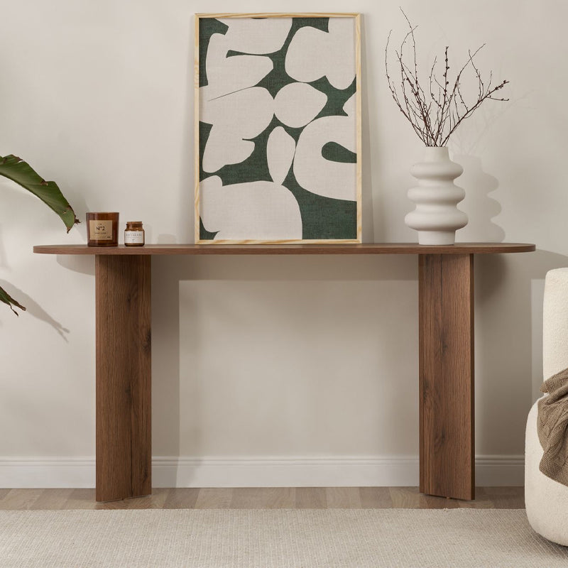 Κονσόλα Sira Χρώμα Καρυδί 150x35x75