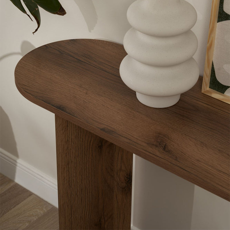 Κονσόλα Sira Χρώμα Καρυδί 150x35x75