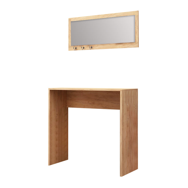 Κονσόλα με Καθρέπτη Cosenza Χρώμα Oak 80x30x82
