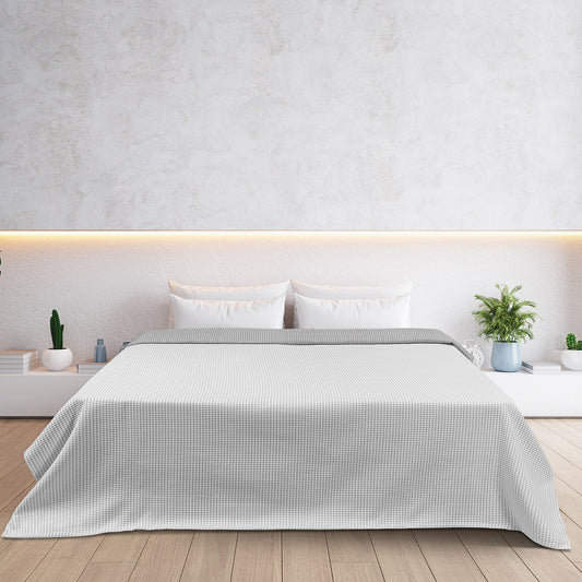 Κουβέρτα King Size Διπλής Όψεως Cross Matelasse Art 11173 260x270εκ Γκρι