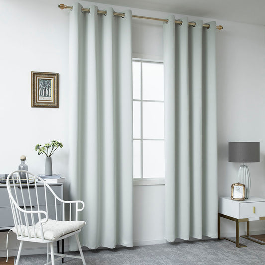 Κουρτίνα Blackout Σκίασης με 8 Κρίκους Ideal Art 8400 140x270εκ Γκρι
