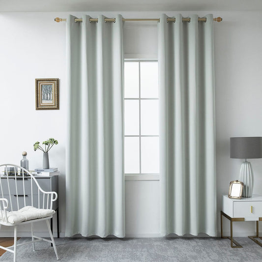 Κουρτίνα Blackout Σκίασης με 8 Κρίκους Ideal Art 8400 140x270εκ Γκρι