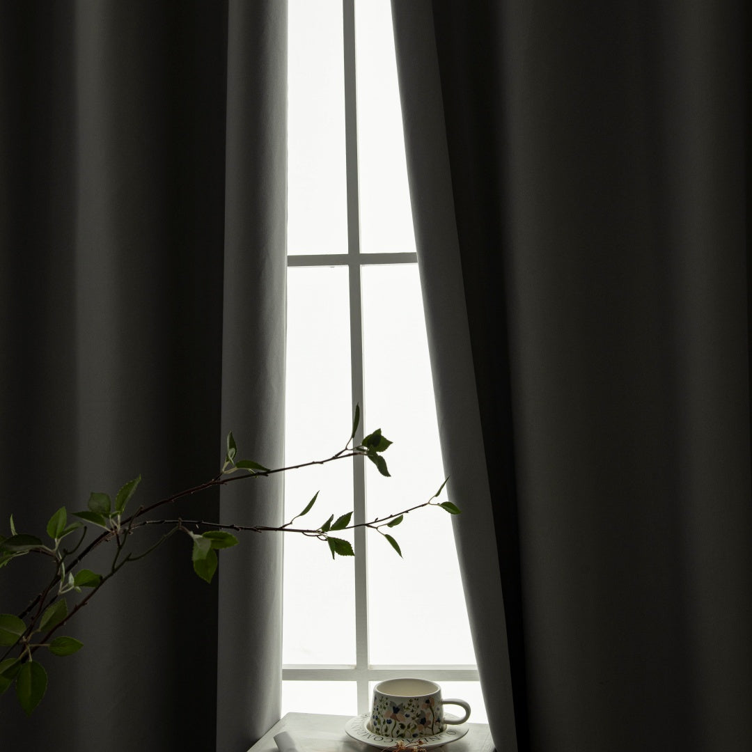 Κουρτίνα Full Blackout Σκίασης με 8 Κρίκους Soft Art 8391 140x270εκ Γκρι