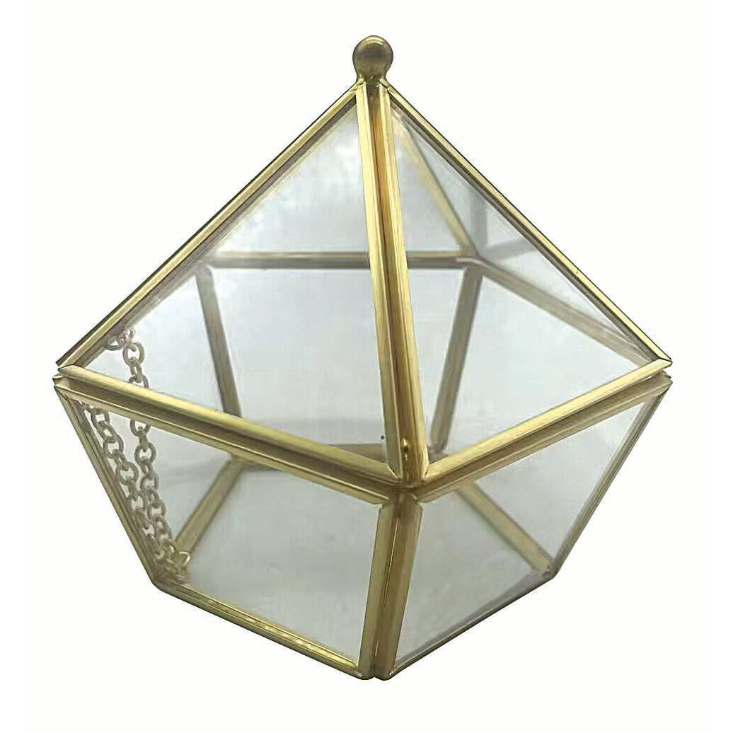 Κουτί Terrarium Χρυσό 11x11εκ