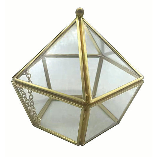 Κουτί Terrarium Χρυσό 11x11εκ