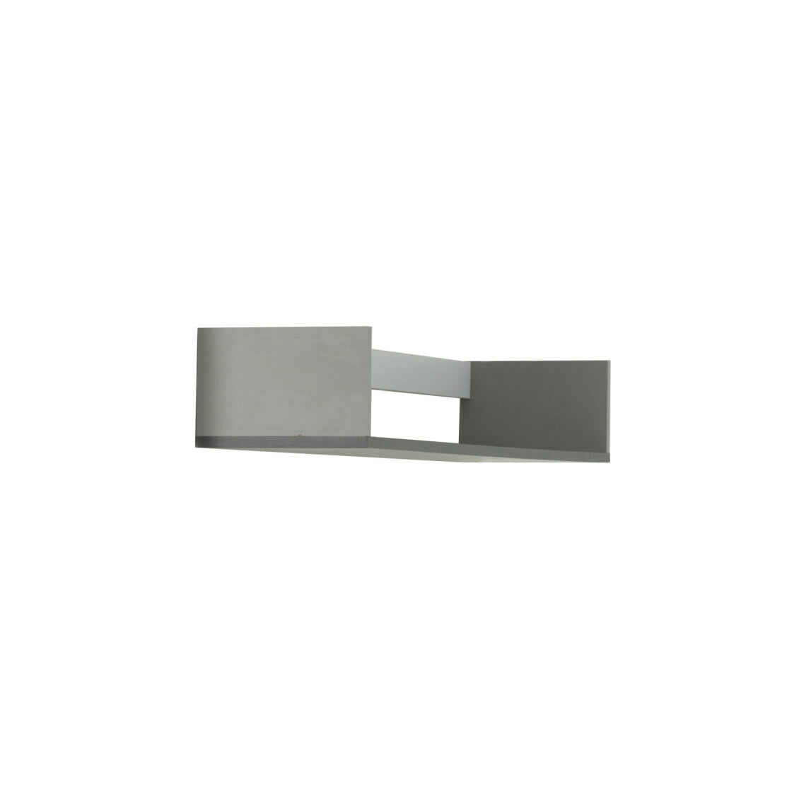 Κρεμαστό Ράφι Timmy Λευκό-Γραφίτη-Γκρι 120x25x16.6