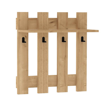 Κρεμάστρα Τοίχου Carina Χρώμα Sapphire Oak 70x18x70