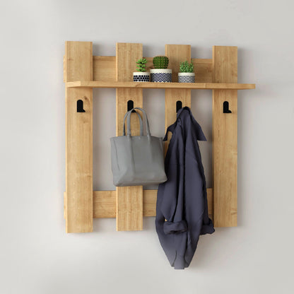Κρεμάστρα Τοίχου Carina Χρώμα Sapphire Oak 70x18x70