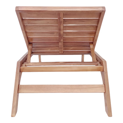 Ξαπλώστρα Melop Teak Ξύλο σε Φυσική Απόχρωση 200x70x35