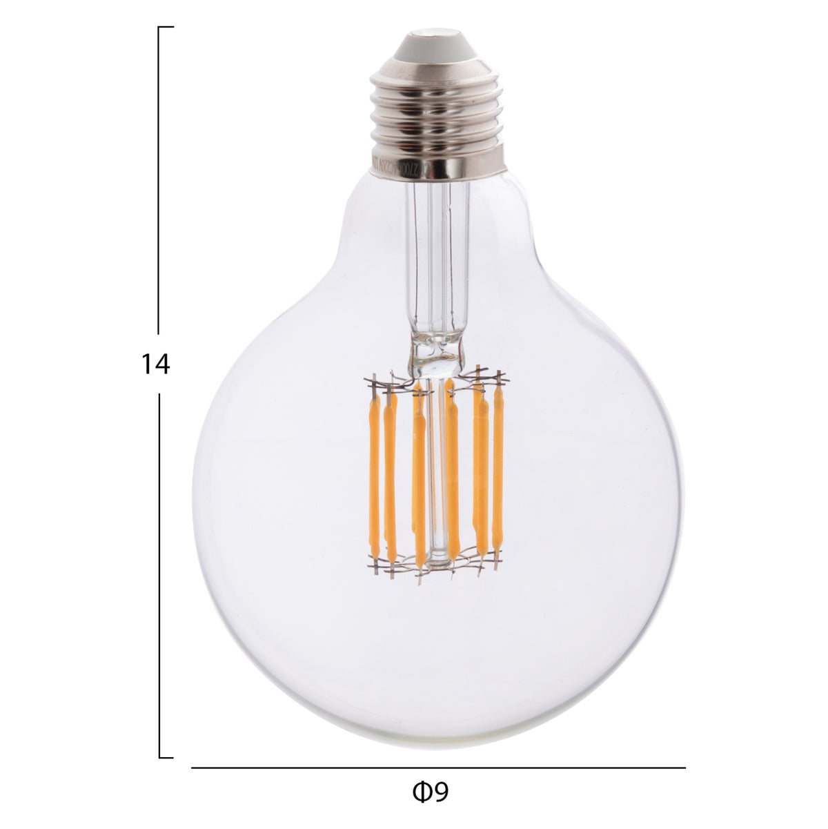 ΛΑΜΠΤΗΡΑΣ GLOBO LED FILAMENT 12W E27 3000K ΔΙΑΦΑΝΟΣ
