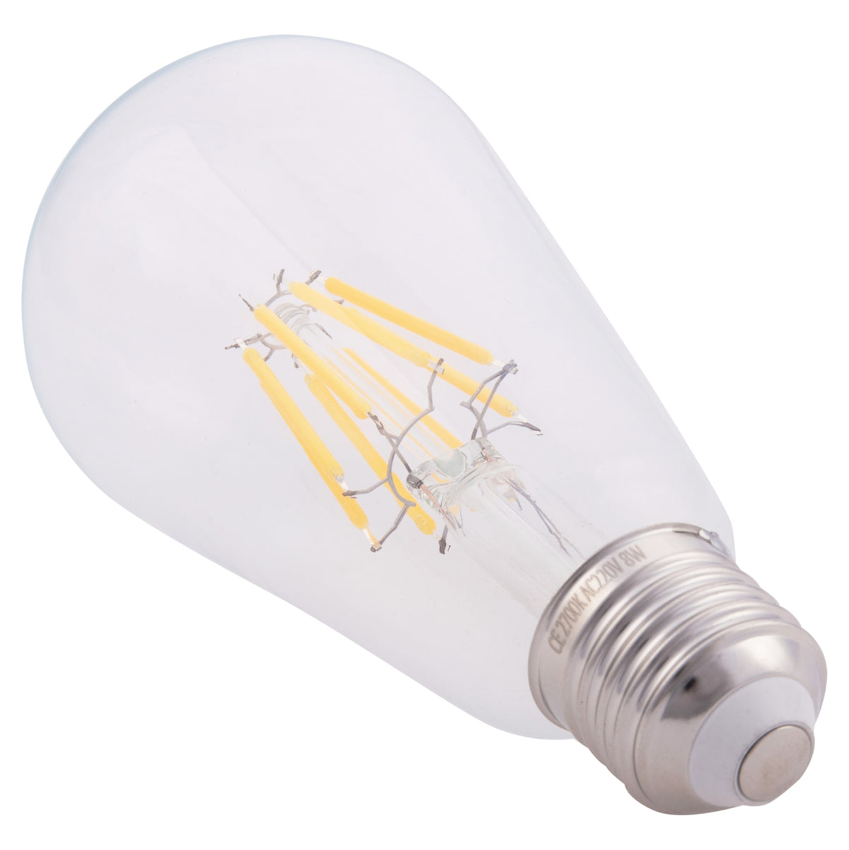 ΛΑΜΠΤΗΡΑΣ LED FILAMENT 8W E27 DIMMABLE 2700K ΔΙΑΦΑΝΟΣ