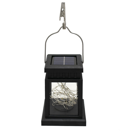 LANTERNIA 71505 Διακοσμητικό Φαναράκι LED 1W 50lm 180° DC 5V με Φωτοβολταϊκό Panel 5V 0.1W & Επαναφορτιζόμενη Μπαταρία Li-ion 3.2V 120mAh Αδιάβροχο IP65 Θερμό Λευκό 2700K - Μ9 x Π9 x Υ12.5