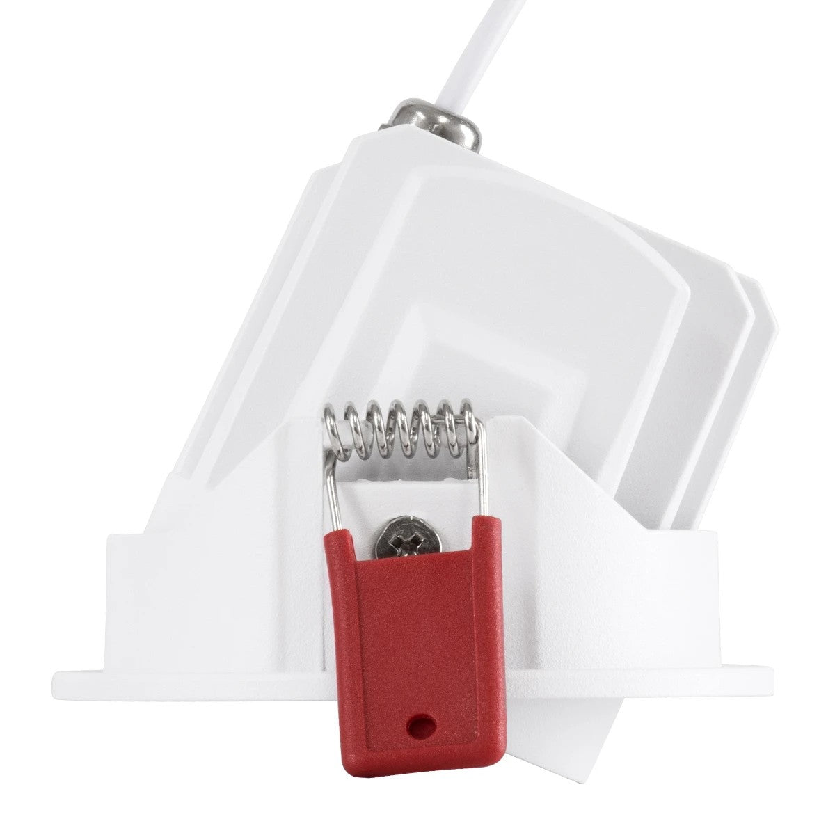 LEO KLV-101-0312 Χωνευτό Κινούμενο Φωτιστικό Downlight Σποτ με Honeycomb Anti-Glare Reflector LED 10W 1250lm 38° AC 220-240V IP20 Θερμό Λευκό 2700K - Bridgelux COB Chip & TÜV SÜD Driver - Λευκό & Μαύρο Ματ - Μ8.5 x Π8.5 x Υ6.6 / Q7.5εκ
