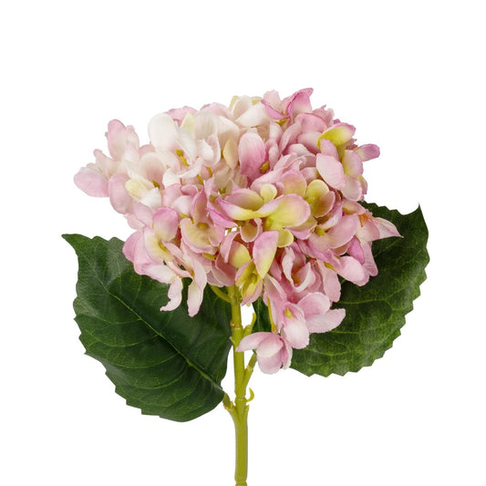 LIGHT PINK HYDRANGEA BRANCH 21144 Τεχνητό Διακοσμητικό Κλαδί Ροζ Ορτανσία Y47cm