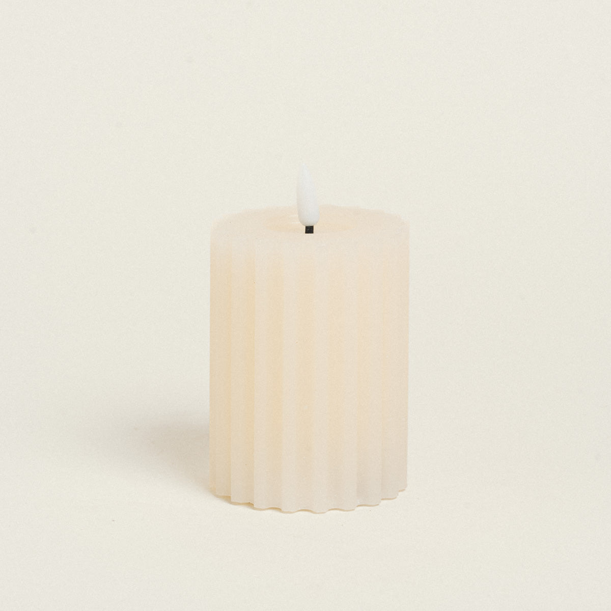 LED Κερί Εκρού 8x8x12