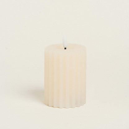 LED Κερί Εκρού 8x8x12