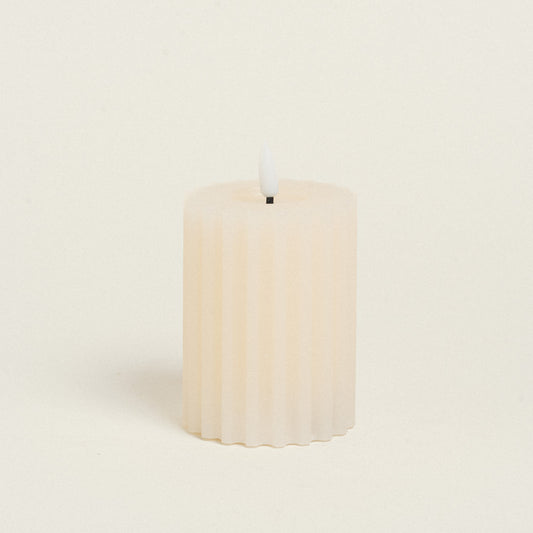 LED Κερί Εκρού 8x8x12