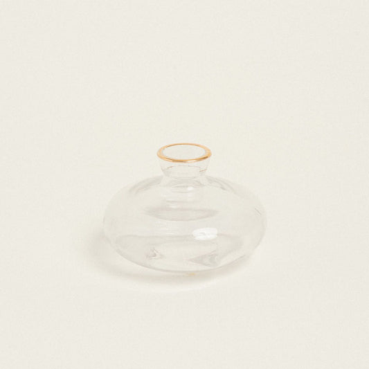 Βάζο με Χρυσό Στόμιο 6x6x9