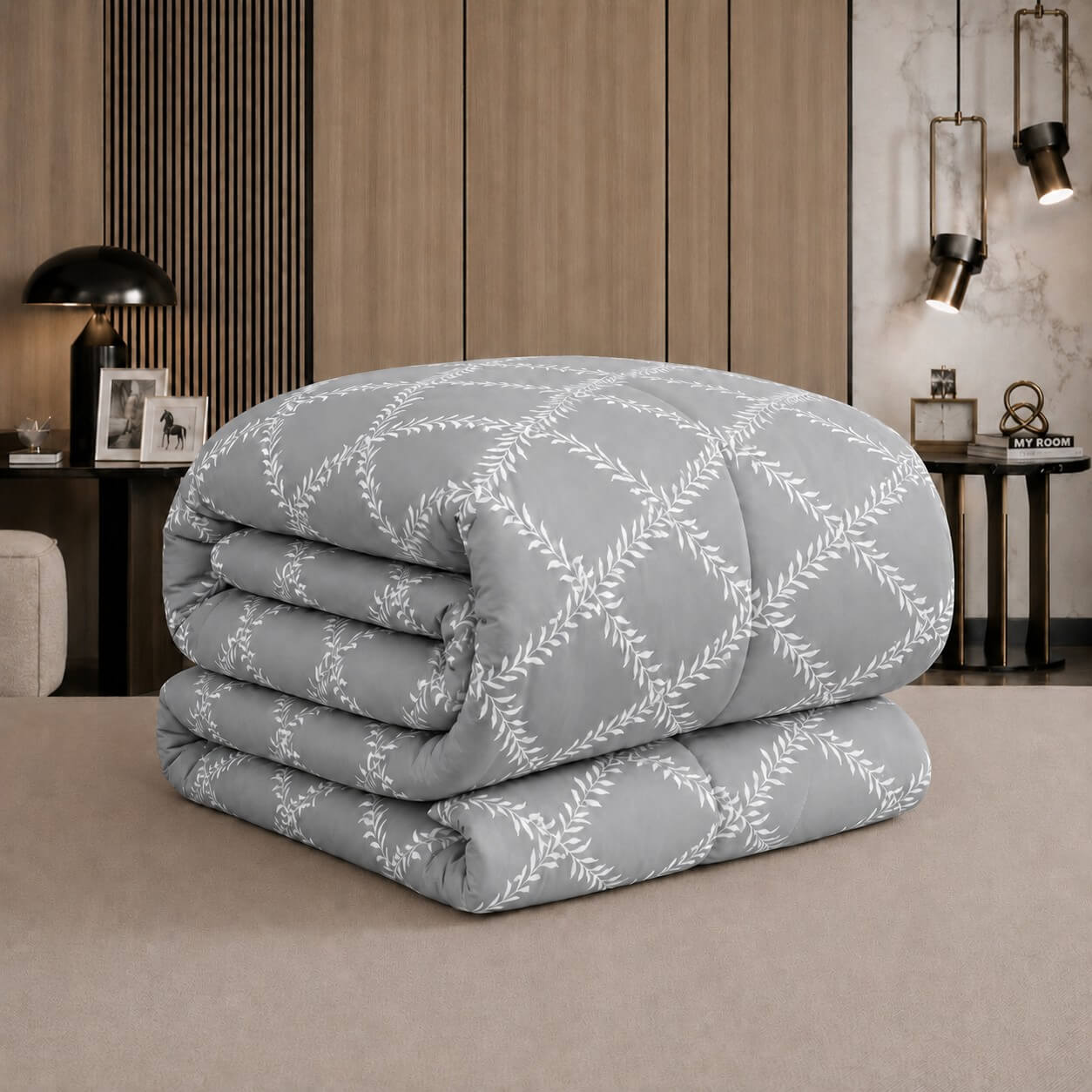 Πάπλωμα Υπέρδιπλο 220x240 Lucia Grey