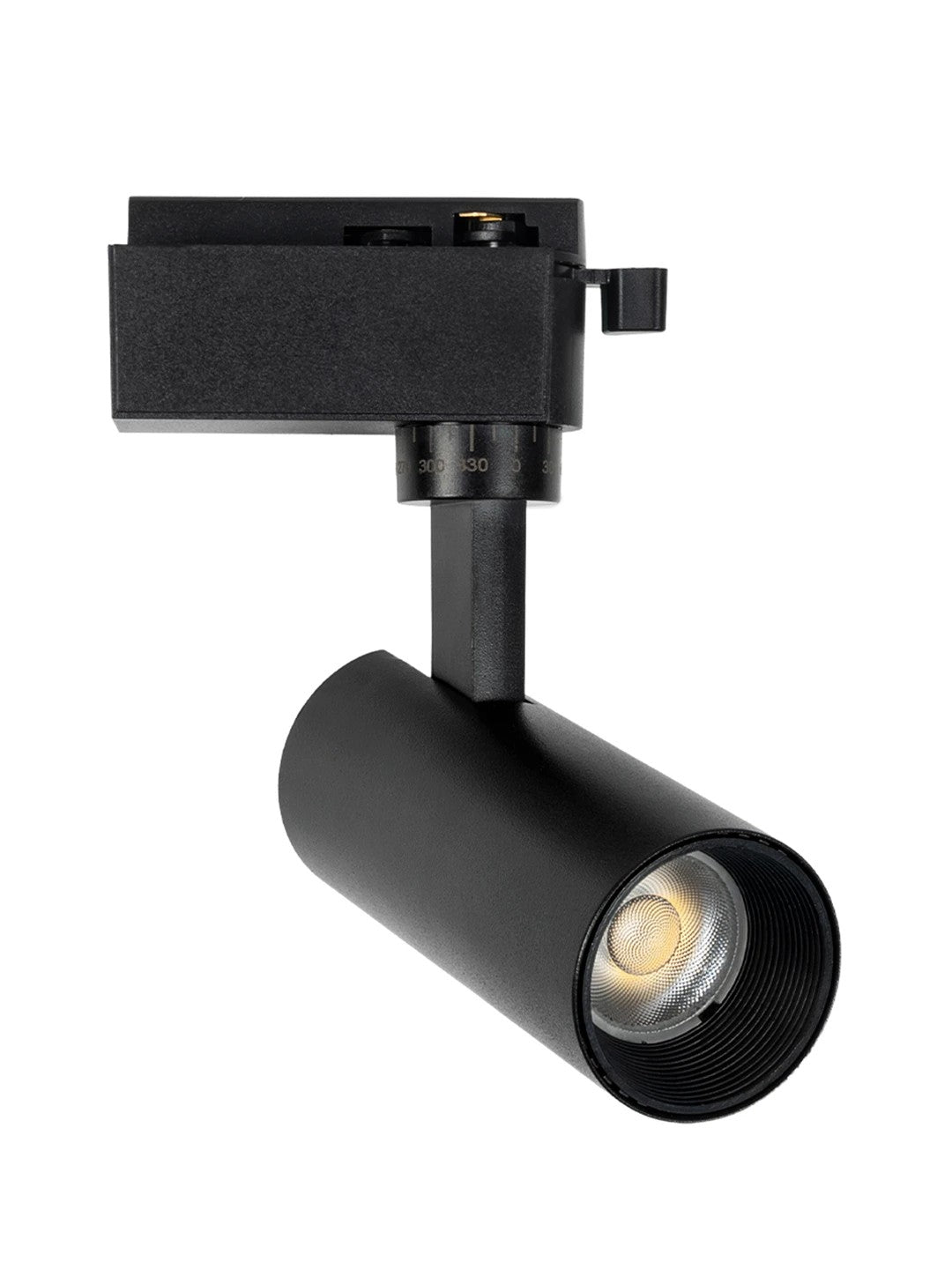LUGANO 60804 Μονοφασικό Σποτ Ράγας LED 10W 1250lm 36° AC 220-240V IP20 Φυσικό Λευκό 4500K - Bridgelux COB Chip & TÜV SÜD Driver - Eurotrack 1PH - Μαύρο Ματ - Μ8.5 x Π5 x Υ18