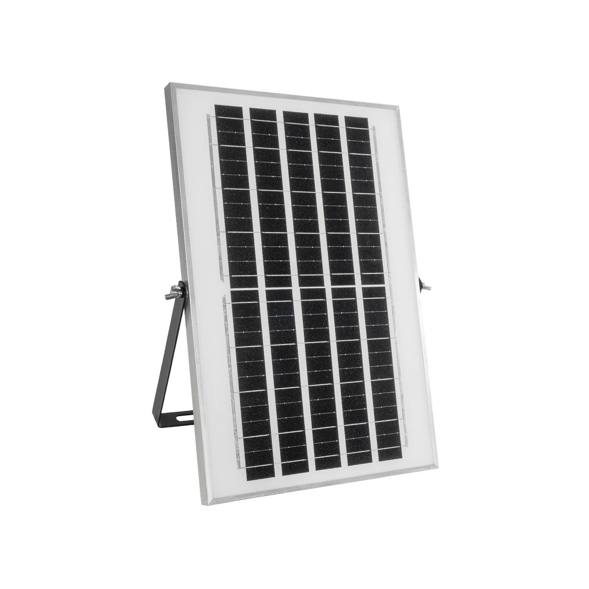 LUMOVOX 73067 Προβολέας LED 100W 5000lm 120° DC 5V με Φωτοβολταϊκό Panel 5V 8W & Επαναφορτιζόμενη Μπαταρία Li-ion 3.2V 5000mAh Αδιάβροχο IP67 Ψυχρό Λευκό 6000K - 120 x SMD2835 Sanan Chip - Γκρι Ανθρακί - Μ25 x Π5.5 x Υ17.5