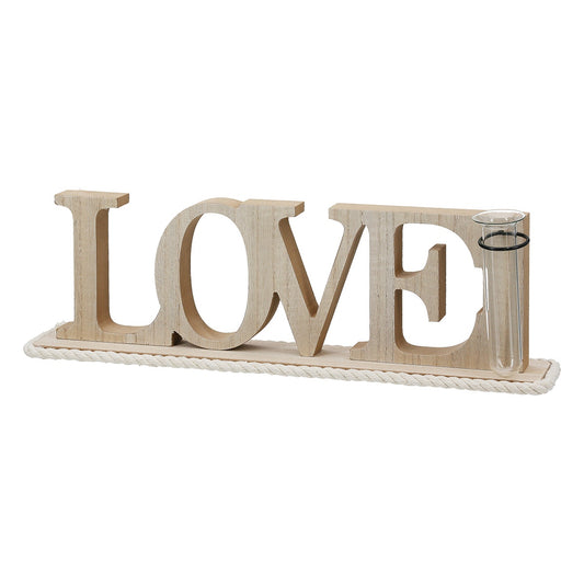 Lettering "Love" Ξύλο Ecru 41x8x13