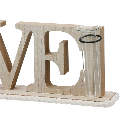 Lettering "Love" Ξύλο Ecru 41x8x13
