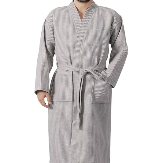 Μπουρνούζι Πικέ Ξενοδοχείου Light Grey - X Large