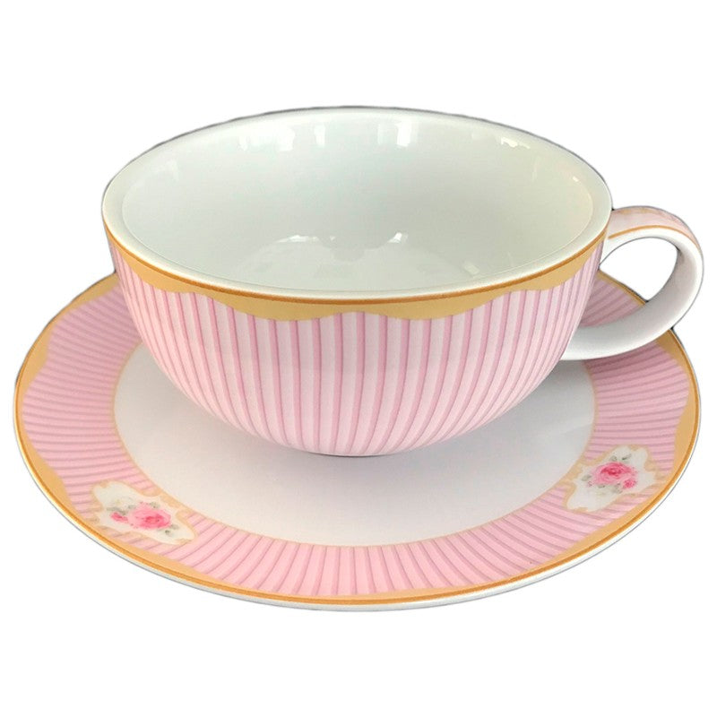 Σετ Φλιτζάνι Τσαγιού με Τσαγιέρα και Πιατάκι Πορσελάνης 3 Τεμ English Floral Flowers 14x17x15