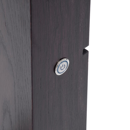 MAKEUP MIRROR-160x80-2 Μοντέρνος Καθρέπτης Μακιγιάζ με Πλαίσιο Φυσικού Ξύλου με Διακόπτη On/Off 20 x E27 AC220-240V - Μ80 x Π7 x Υ160cm - Καφέ Wenge