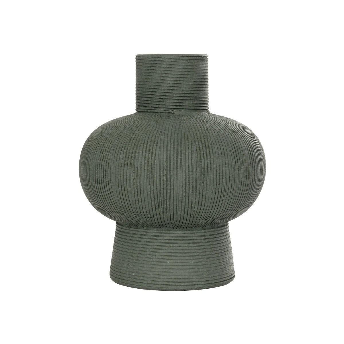 MALACHITE 21264 Διακοσμητικό Κεραμικό Βάζo Πράσινο Π13 x Μ13 x Υ16
