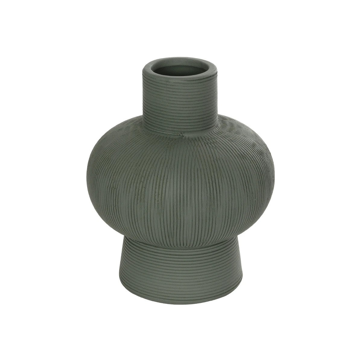 MALACHITE 21264 Διακοσμητικό Κεραμικό Βάζo Πράσινο Π13 x Μ13 x Υ16