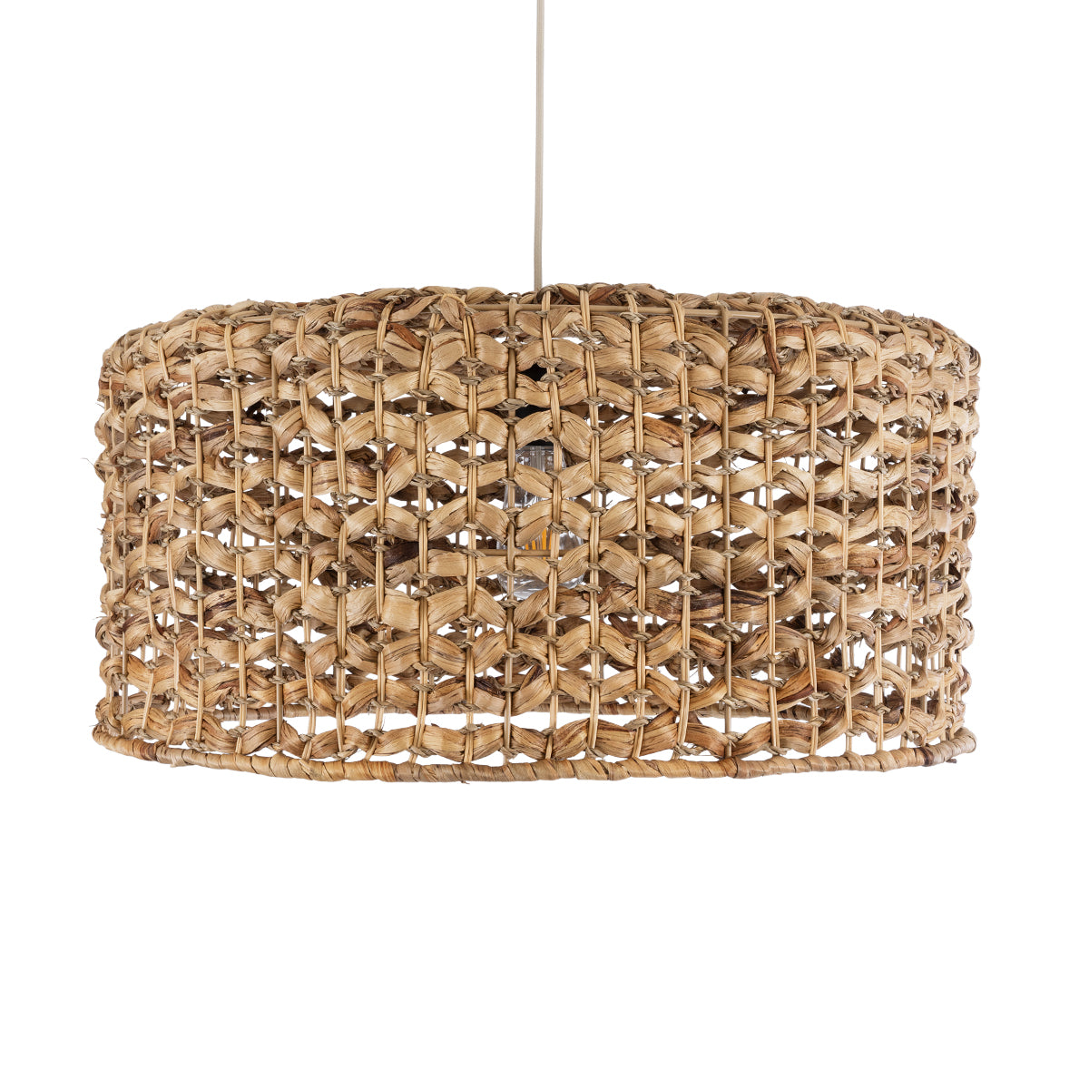 MANGATA 01849 Boho Κρεμαστό Φωτιστικό Οροφής με Ντουί 1 x E27 AC 220-240V IP20 - Καφέ - Μ60 x Π60 x Υ28